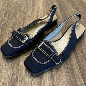 Talbots Women's Slingback Mules Square Toe Shoes